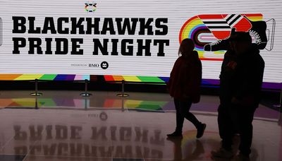 Even without special jerseys, Blackhawks celebrate Pride in loss to Canucks