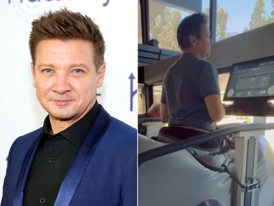 Jeremy Renner uses ‘anti-gravity’ treadmill to recover from snowplough accident