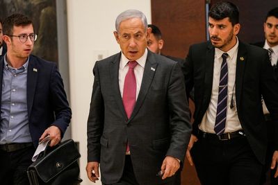 Watch as Israel’s PM Benjamin Netanyahu gives statement amid nationwide protests