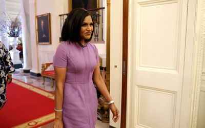 Mindy Kaling received this unique greeting inside the White House – here's what we noticed
