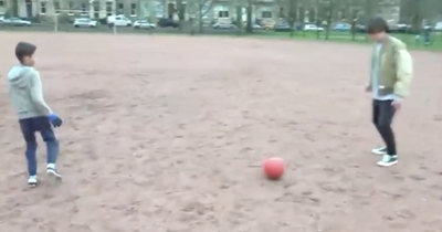 Kyogo in behind the scenes access as Celtic star has kickabout with young fan in Kelvingrove Park