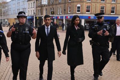 'Go away': Rishi Sunak and Suella Braverman heckled over draconian immigration plans