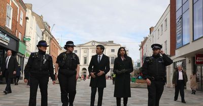 Moment Rishi Sunak and Suella Braverman told to 'go away' by heckler during walkabout