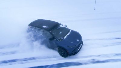 Watch The Fisker Ocean Gracefully Slide On A Frozen Lake In Sweden