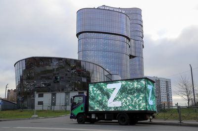 Giant advert for Russia's Wagner mercenary group appears near Moscow highway