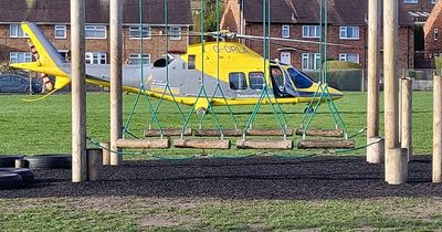 Air ambulance lands in Nottinghamshire field after callout