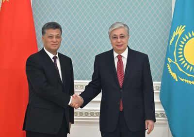 Kazakhstan leader meets China's Xinjiang party chief
