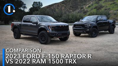 2023 Ford F-150 Raptor R Vs. 2022 Ram 1500 TRX Comparison: Crazy Eights