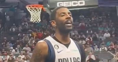 NBA star Kyrie Irving told fan "say that to my face" in brutal court-side footage