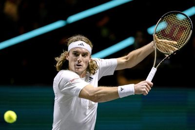Tsitsipas wins after long wait in Miami