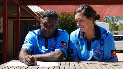 Alice Springs Aboriginal artist develops health promotion material for vision loss prevention
