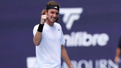 Stefanos Tsitsipas beats Cristian Garin to reach last 16 at Miami Open