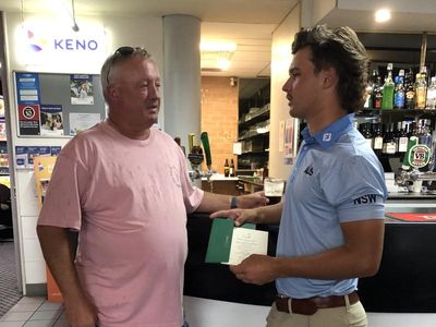 Golfer Harrison Crowe and dad living Masters dream
