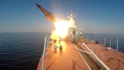 Russia test-fires supersonic anti-ship missiles against mock target in Sea of Japan
