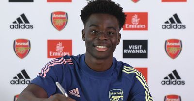 Bukayo Saka couldn't hide his feelings on Man City during Arsenal contract talks