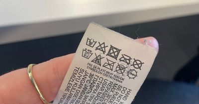 People are only just realising what the laundry symbols mean on clothing