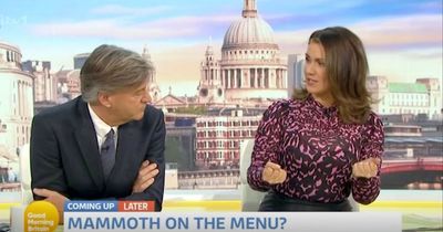 ITV GMB's Susanna Reid makes gesture as Richard Madeley makes 'meat' joke on air