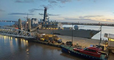 Royal Navy reveals why huge warship was docked in Liverpool