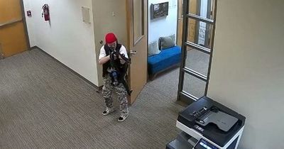 Chilling CCTV shows Nashville shooter storming into school before killing six