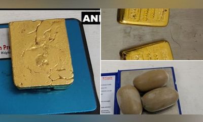 Gold worth Rs 65 lakh seized from two passengers at Hyderabad airport