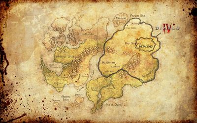 This Diablo 4 map reveals just how big the full game will be