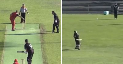 Aussie cricketer rages as he throws bat and kicks gloves after controversial dismissal