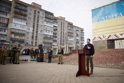 Ukraine's Zelenskiy visits border guards, promises victory