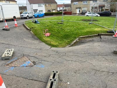Emergency services called after 'ground collapse' in Scottish town