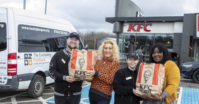 Glasgow KFC's partner with local charity in hopes to battle hunger amongst the community