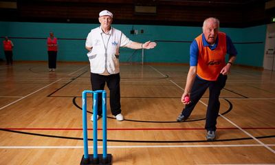 Who was first in to bat on walking cricket?