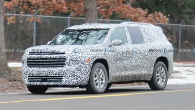 Next-Gen Chevrolet Traverse Spied In Detroit Hiding Boxy Redesign