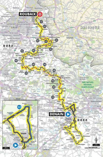 Paris-Roubaix Femmes 2023 route