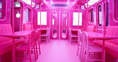 Underground all-pink subway opens inside £1m Archie's burger and shake diner in Manchester