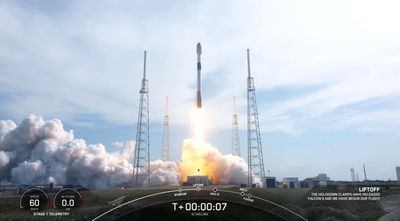 SpaceX launches 56 Starlink satellites, lands rocket at sea (video)