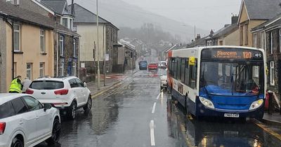 People 'super emotional' after driver stops bus to help elderly man across busy road in pouring rain