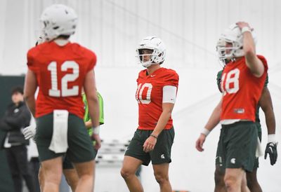 Michigan State football’s QB battle is heating up