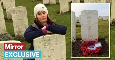 War hero's grave finally gets RIP inscription - 100 years after widow first asked for it