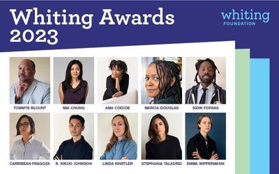 2023 Whiting Awards recognize 10 emerging writers