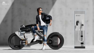 Designer Envisions The Athena, A Shape-Shifting Electric Motorcycle