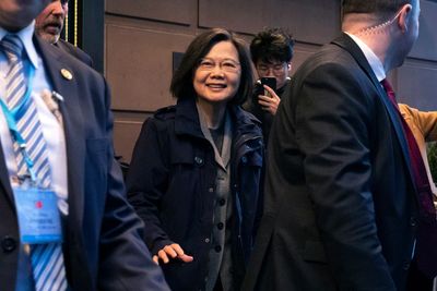 Taiwan's president begins US visit to shore up support