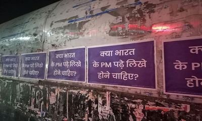 Fresh posters targeting PM Modi crop up in Delhi