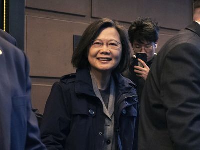 Taiwan's president arrives in the U.S. amid warnings from China