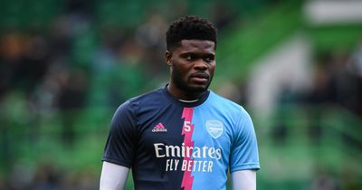 Arsenal handed major injury boost as Thomas Partey spotted in training ahead of Leeds clash
