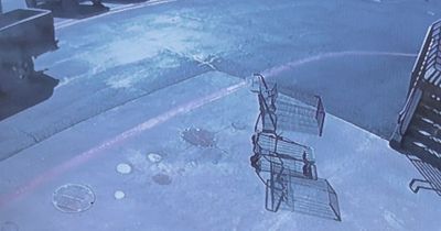 Shop worker baffled after 'friendly child ghost' pushes trolley into his new car