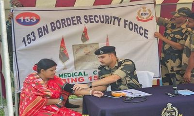 Free medical camp by BSF near India-Bangladesh border