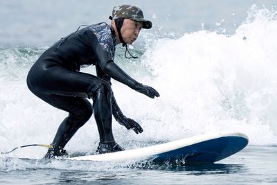 Japanese surfer nears 90 and talks of catching waves at 100