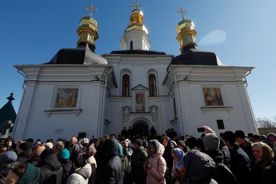 Scuffles at Kyiv monastery as Church accused of Russia ties resists eviction