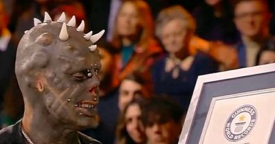 Body-mod addict dubbed 'Human Satan' wins world record for most horns on head