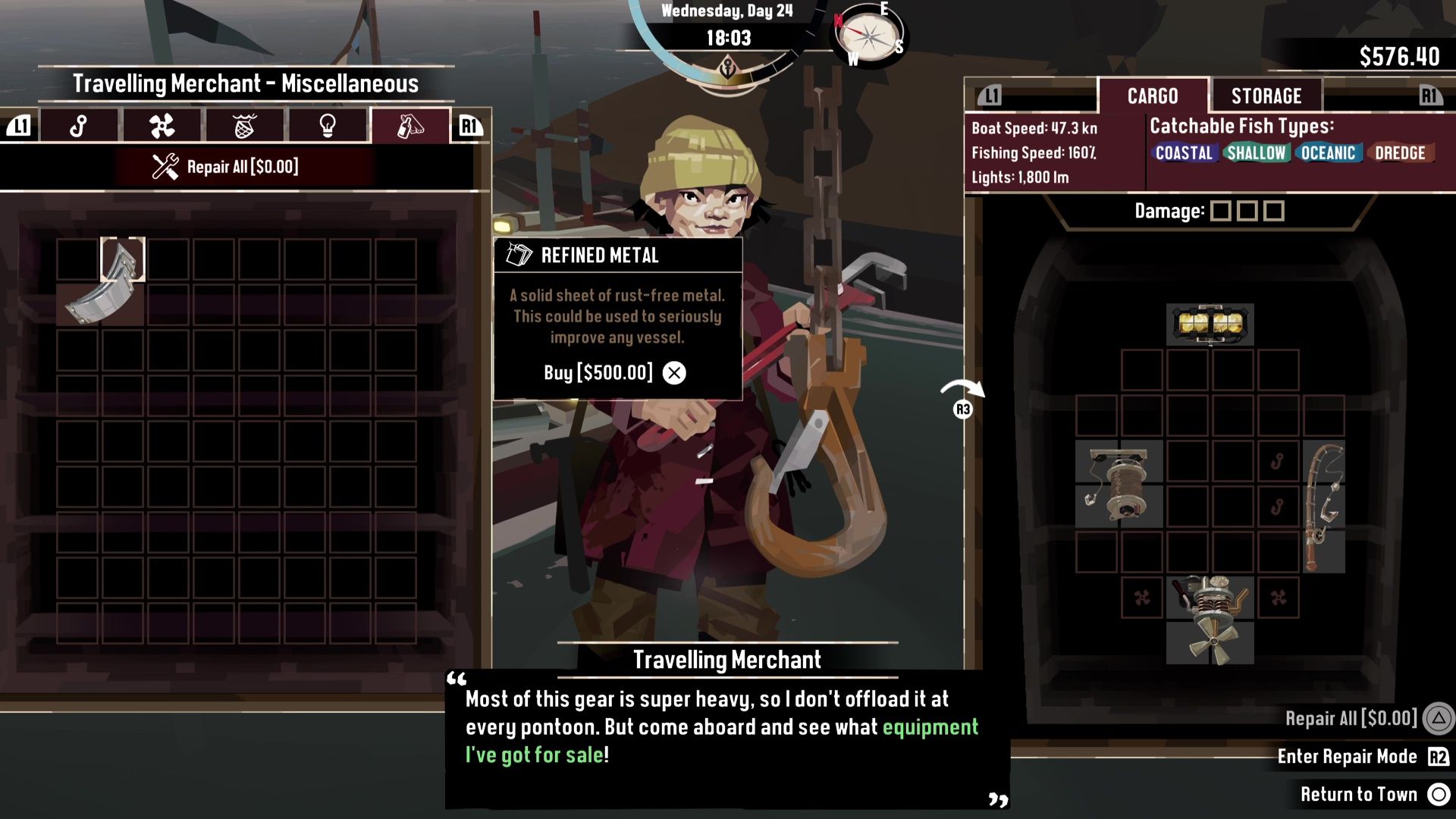 How to get Refined Metal in Dredge