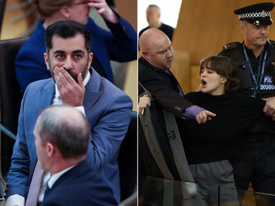 Humza Yousaf creates minister for independence as climate activists disrupt his first FMQs